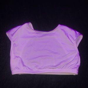 open back white dance top or sports top